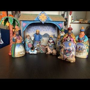 13 Piece Vintage Jim Shore Nativity Scene